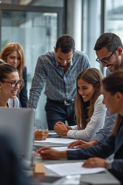 Sites corporativos _ Institucionais pessoa reais trabalhando