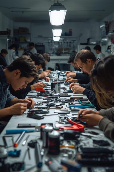 pessoas trabalhando com assistencia de celulares (1)