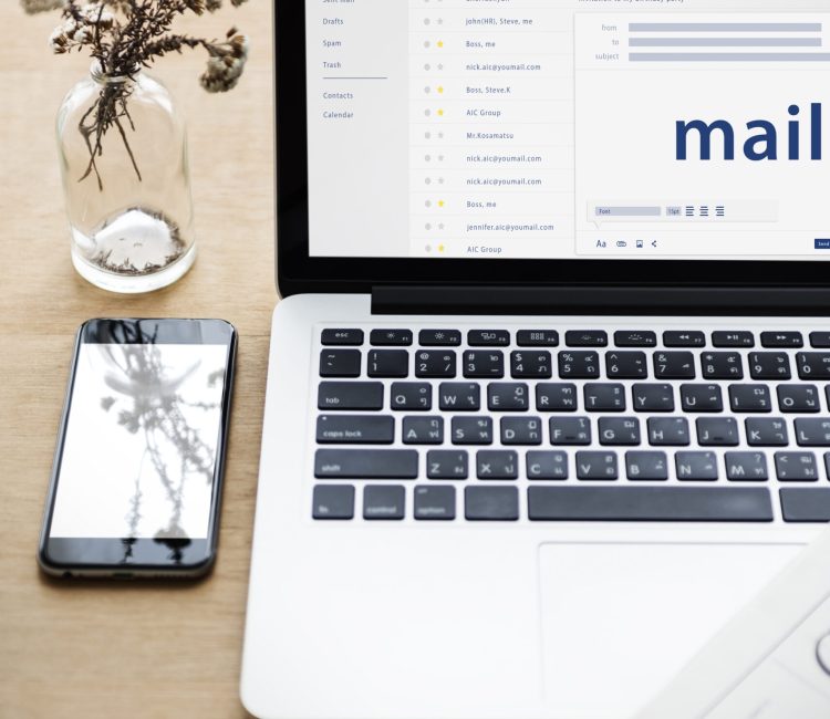 Composing an email on a digital device