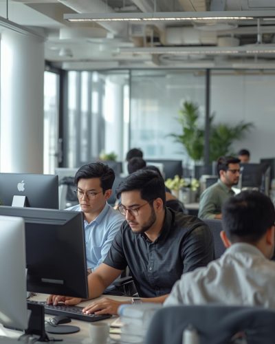 sala comercial de varias pessoas trabalhando como programador (1)